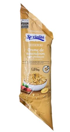 RECHEIO E COBERTURA 1KG CREME DE AMENDOIM COM PEDAÇOS