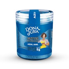 GLITTER PARA DECORORAÇÃO 5G AZUL ANIL DONA JURA