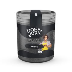 GLITTER PARA DECORAÇÃO 5G PRETO DONA JURA