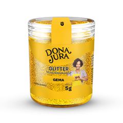 GLITTER PARA DECORAÇÃO 5G AMARELO GEMA DONA JURA