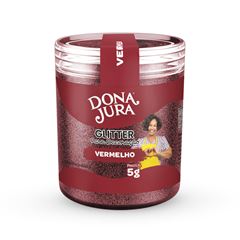 GLITTER PARA DECORAÇÃO 5G VERMELHO DONA JURA