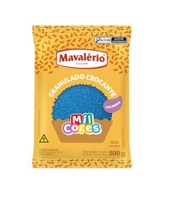 CONFEITO GRANULADO CROCOANTE AZUL 500G