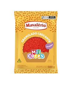 CONFEITO GRANULADO CROCOANTE VERMELHO 500G