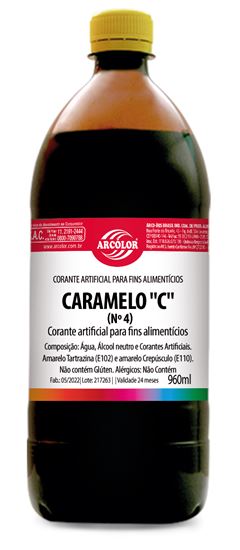 CORANTE LÍQUIDO CARAMELO 960ML